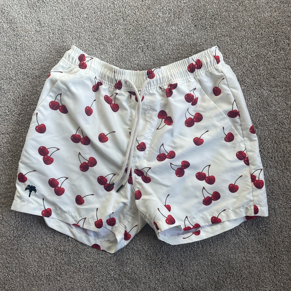 Cherry Swim Trunks
